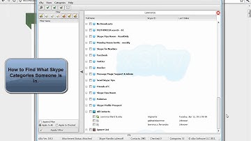 xSky Tip - Which Skype Lists or Categories is Your Skype Contact In?