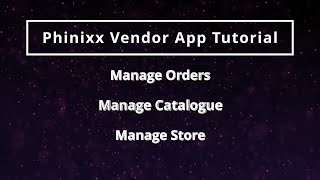 📱 Master the Phinixx Merchant App: Real-Time Orders, Catalog Management, and More! 🚀 screenshot 5