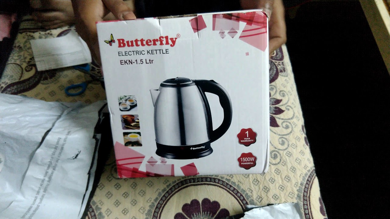 Butterfly rapid electric kettle unboxing Review YouTube