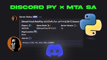 MTA SAN Discord Bot Status command with python