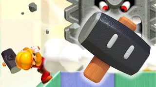 Super Mario Maker 2 - NEW Super Hammer Power-Up Gameplay