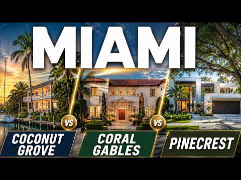 Where to Buy in Miami 2026: Grove, Gables, or Pinecrest?