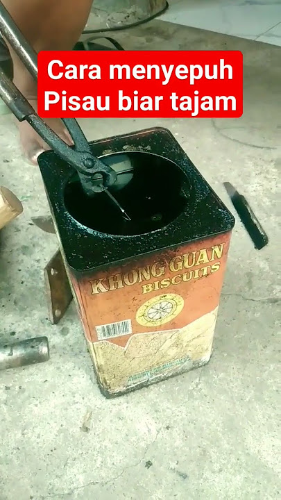 Cara menyepuh pisau biar tajam #menyepuh #pisau #pisautertajam #golok