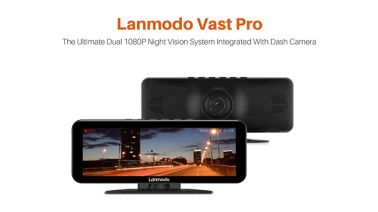New Arrival - Dual 1080P Lanmodo Vast Pro Night Vision System Integrated  With Dash Camera