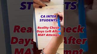 Kind Attention: CA Inter Students. Your Countdown Starts Now #castudents #cainter #caintermediate