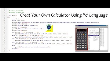 C Programming Tutorial - Create Calculator in C Language | With Source File