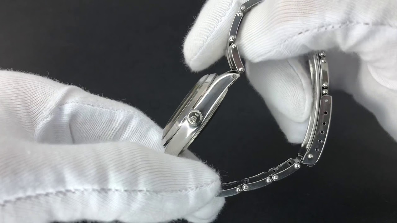 Rolex 5500 Air King Precision Black Stick Dial, 1969