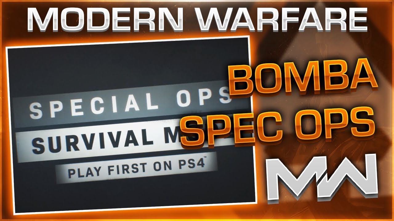 SPEC OPS "SOLO SOPRAVVIVENZA" ESCLUSIVA DI UN ANNO PS4 MODERN WARFARE - MW TRAILER