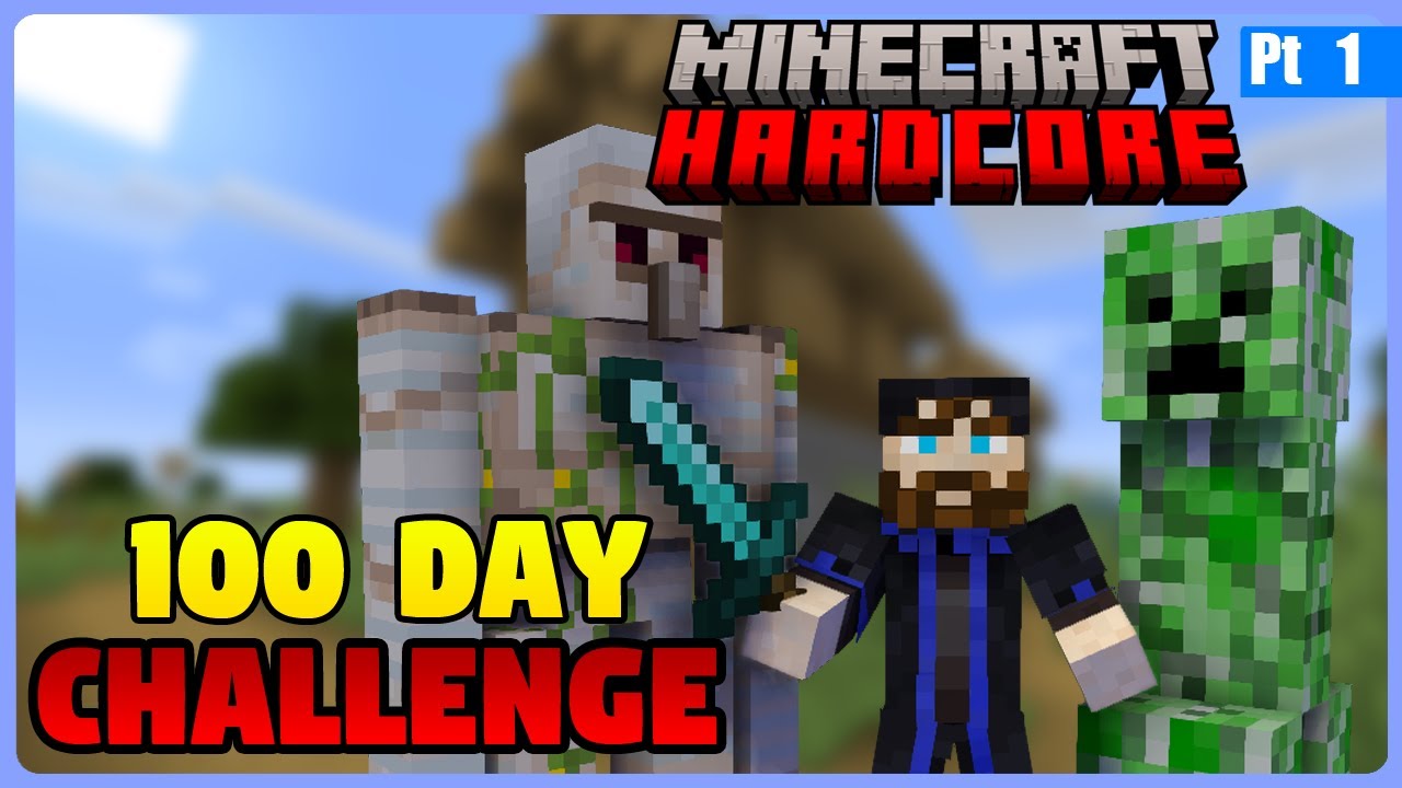 My FIRST 10 Days in Hardcore Minecraft (100 Day Challenge) - YouTube