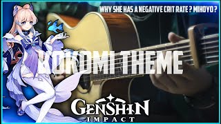 KOKOMI THEME on Fingerstyle Guitar Cover [Genshin Impact 2.1]