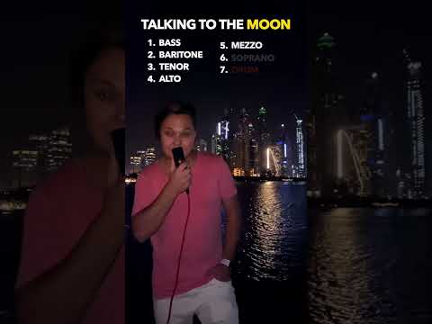 Talking to the Moon 🌙 #harmonybuilding #harmony #acapella #dubaisinger #shorts #brunomars #voice