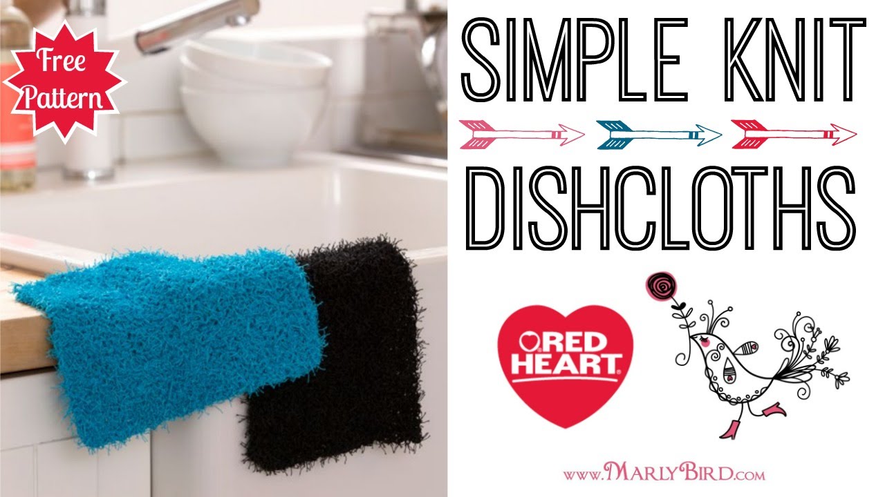 Learn to Knit Simple Knit Dishcloths with Marly Bird YouTube