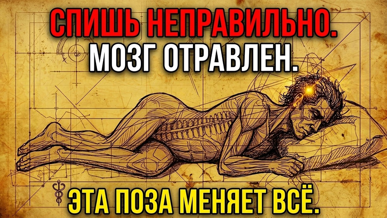 Мозг чистит себя ночью, но только в одном положении