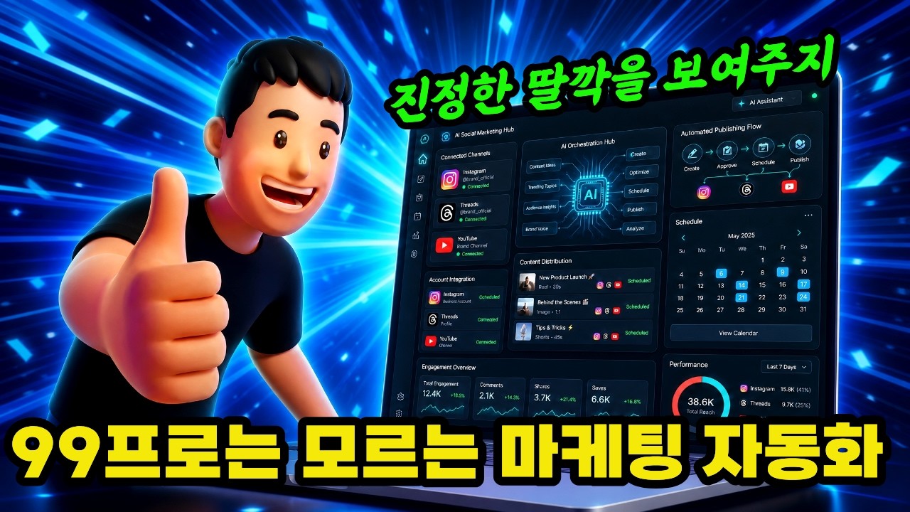 코드 한 줄도 안 짜고 마케팅 에이전트 만든 방법(딸깍을 잘하는 방법) thumbnail