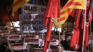 Spain: Pro-independence demonstration in Barcelona