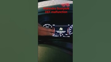 Mahindra ScorpioN | DEF Malfunction shown in cluster |  #mahindrascorpion2022 #mahindrascorpio