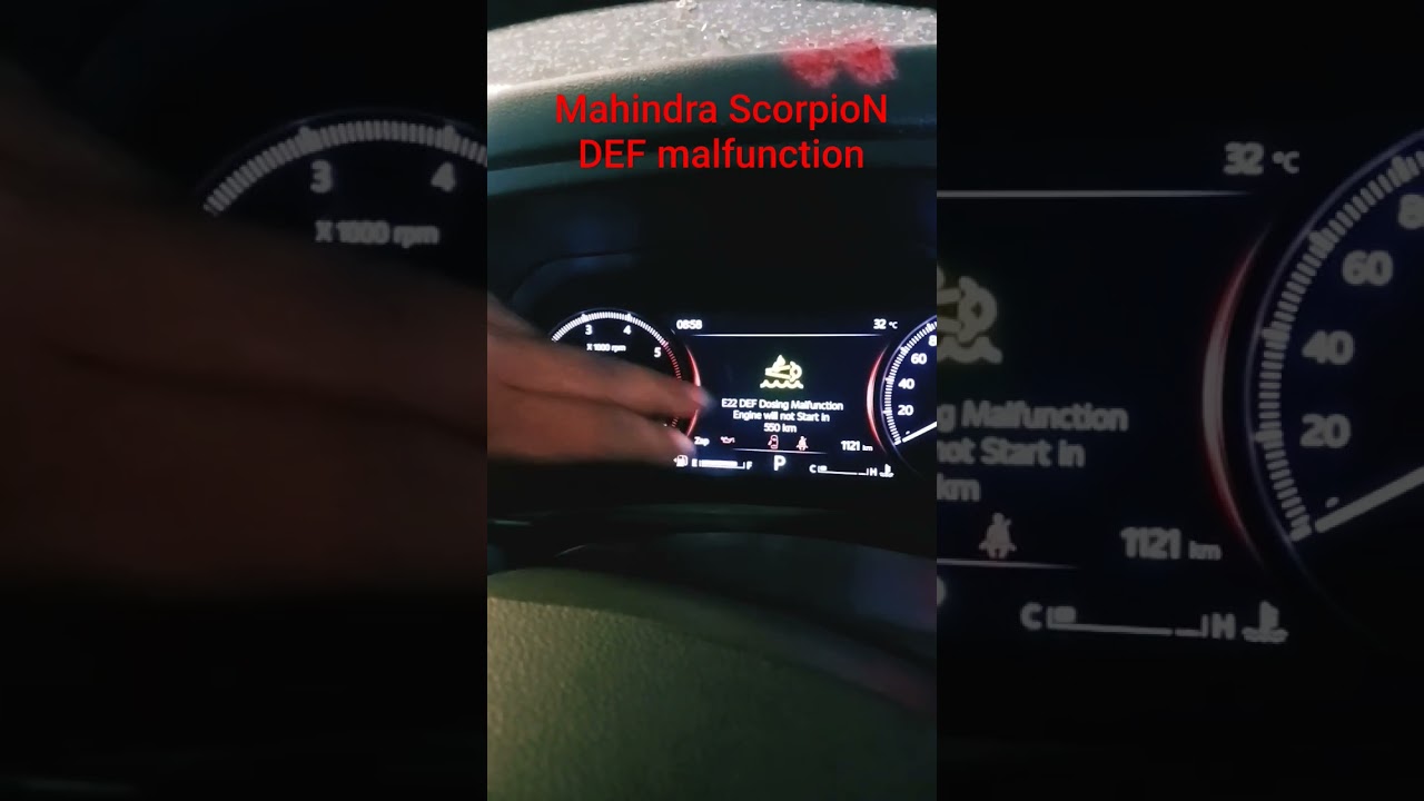 Mahindra ScorpioN | DEF Malfunction shown in cluster |  