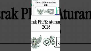 new rules for the 2026 PPPK contract #shorts #pppk