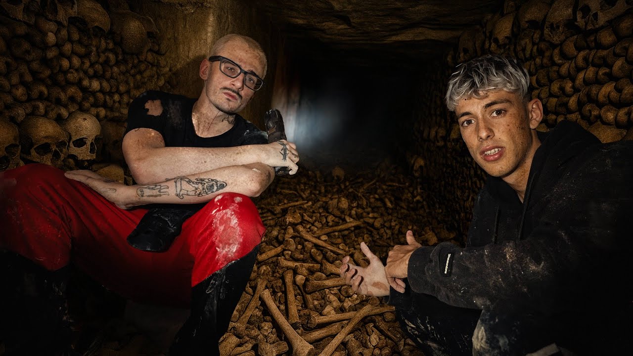 nos perdimos en las catacumbas de París.