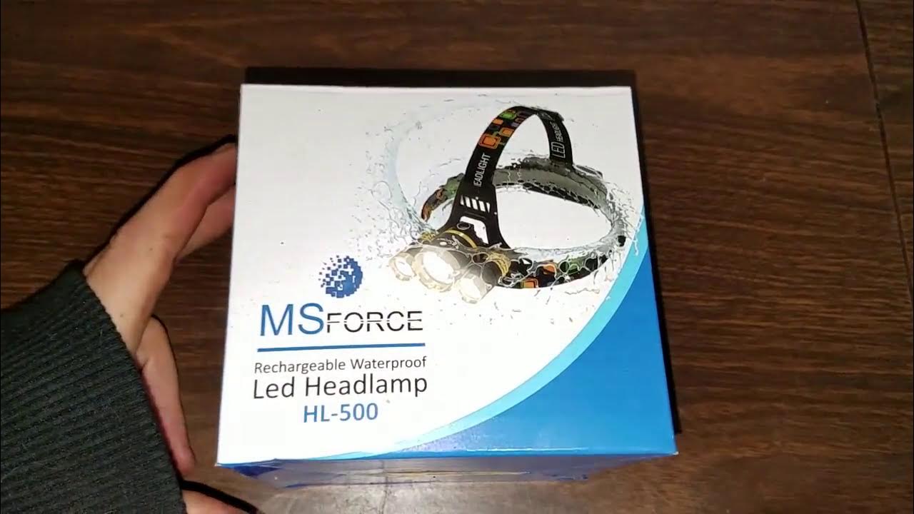 unboxing MsForce LED Headlamp 6000 Lumen YouTube