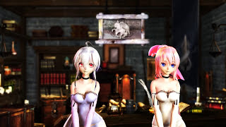 Video thumbnail of "[MMD]【1080P】ランジェリールカさんハクさんでBo Peep Bo Peepbo beep"