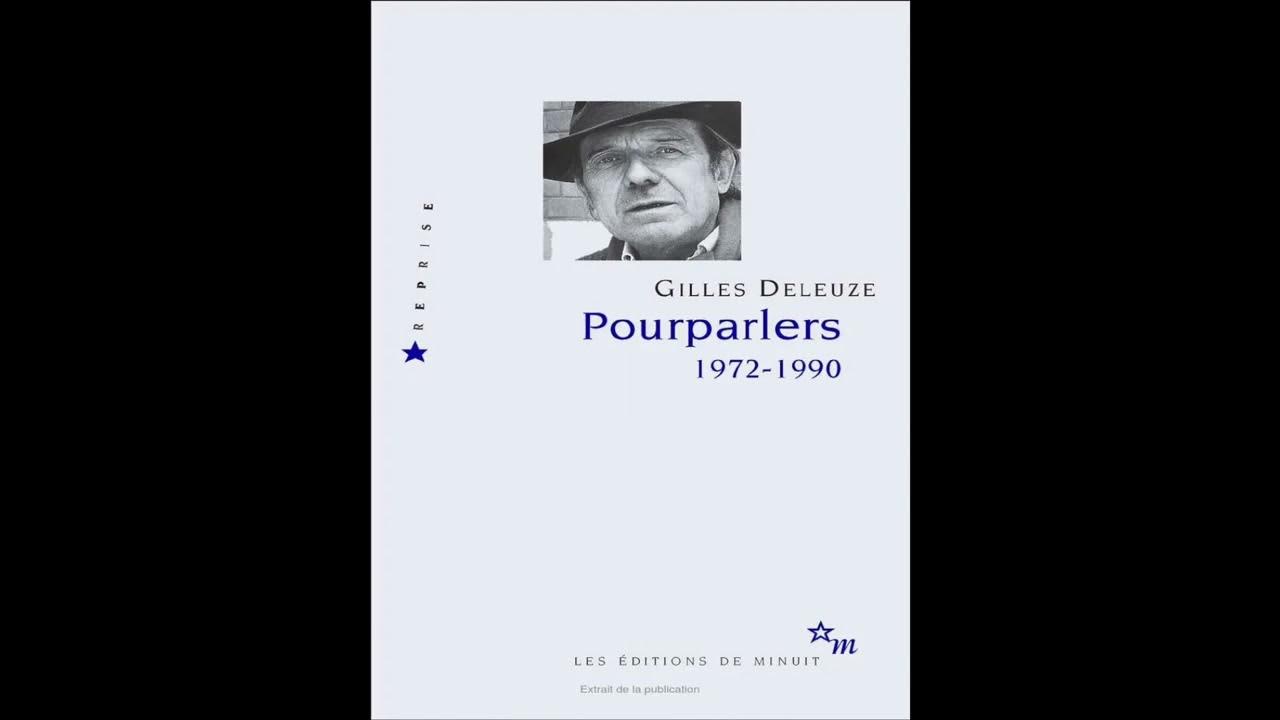 Gilles Deleuze Postscript on the Societies of Control (1990) YouTube