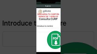 Cómo descargar tu CURP gratis en menos de 1 minuto Cómo descargar tu CURP gratis en menos de 1 minuto