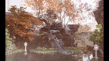 CGsorealCom Maple Mountain Pond D5 Render Free Download Scene