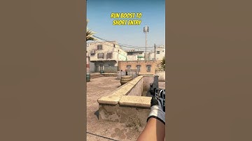 RUN BOOST TO SHORT ENTRY ON DUST 2 #shorts #csgo