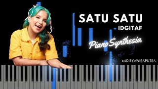 SATU SATU - IDGITAF [Piano Synthesia+Lyric] [TUTORIAL] #piano #instrumental #tutorial