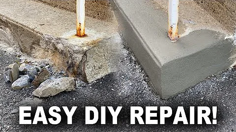 How to Repair Broken Concrete Stairs - Quick and Easy