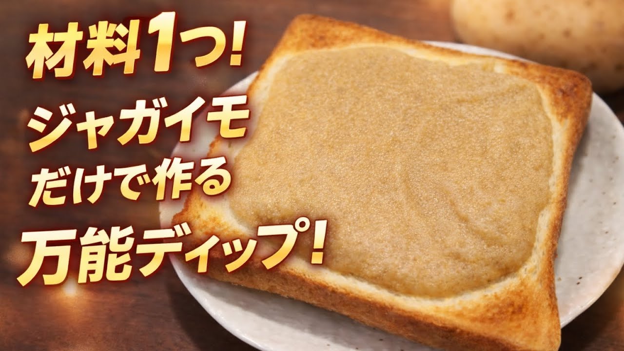 【簡単節約レシピ】材料は一つだけ！ジャガイモで万能ディップ！