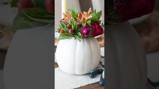 EASY DIY Fall Centerpiece - Pumpkin Floral Arrangement