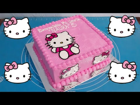 Birthday Cake Easy Hello Kitty Character by LeNsCake Kdi. 