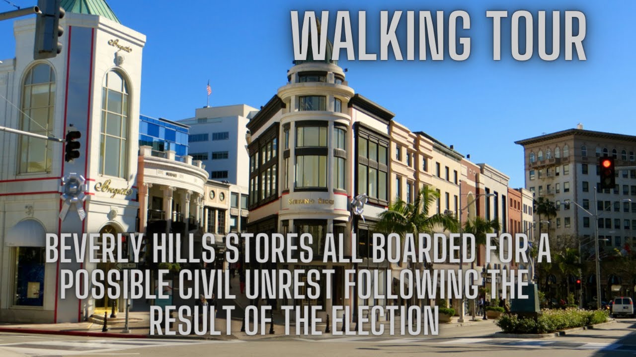 Walking tour,Rodeo Drive on lockdown. YouTube