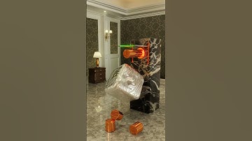 😱 What was that at the end!?? 👻 #ASMR #satisfying #3danimation #cgi #horror