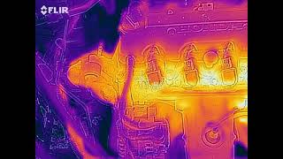 Honda Civic block heater FLIR video