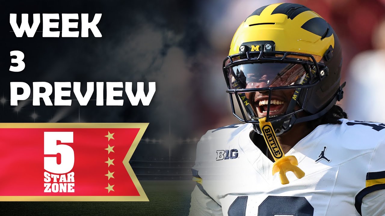 Big Ten Week 3 Preview | 5 Star Zone with Rico Beard