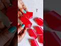 Easy diy ribbon flowers | Handmade diy satin ribbon rose #shorts