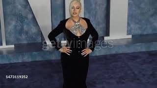 Christina Aguilera / Blue carpet Vanity Far 2023 #xtina #aguilera