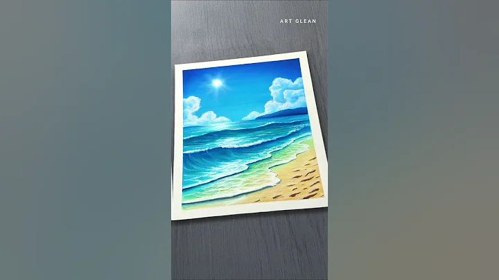 Easy Sea Beach Pastel Drawing #shortsfeed #shorts thumbnail