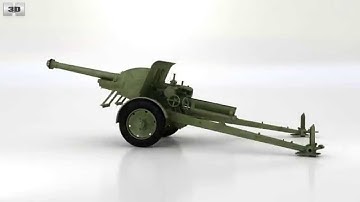 Type 90 75 mm Field Gun 3D model by 3DModels.org