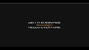 Text split on hover animation | HTML, CSS |  Codingspan