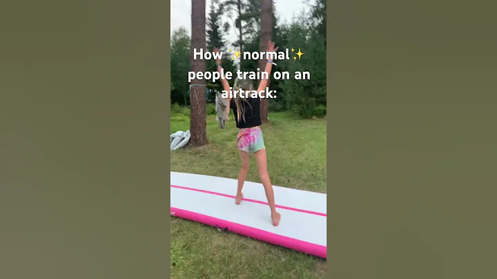 Normal people vs. ✨us✨ on an airtrack #gymnast #fyp #airtrack #shorts