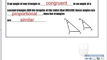 8.2b - Prove Triangles Similar by SSS and SAS