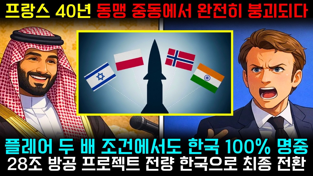 프랑스 40년 동맹 붕괴… 중동 28조 방공 프로젝트, 결국 한국이 가져갔다