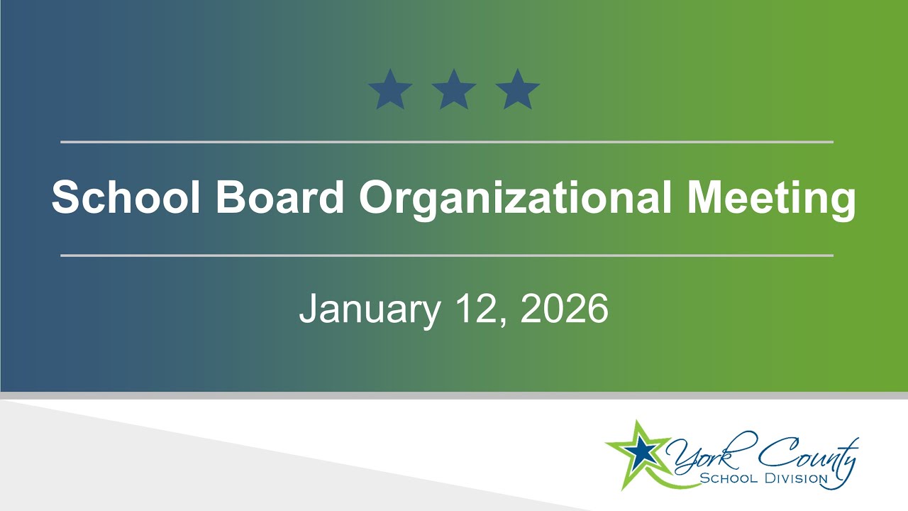 School Board Organizational Meeting - January 12, 2026