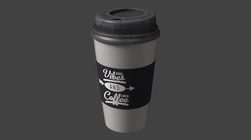 Modern Coffee Cup in Cinema 4D