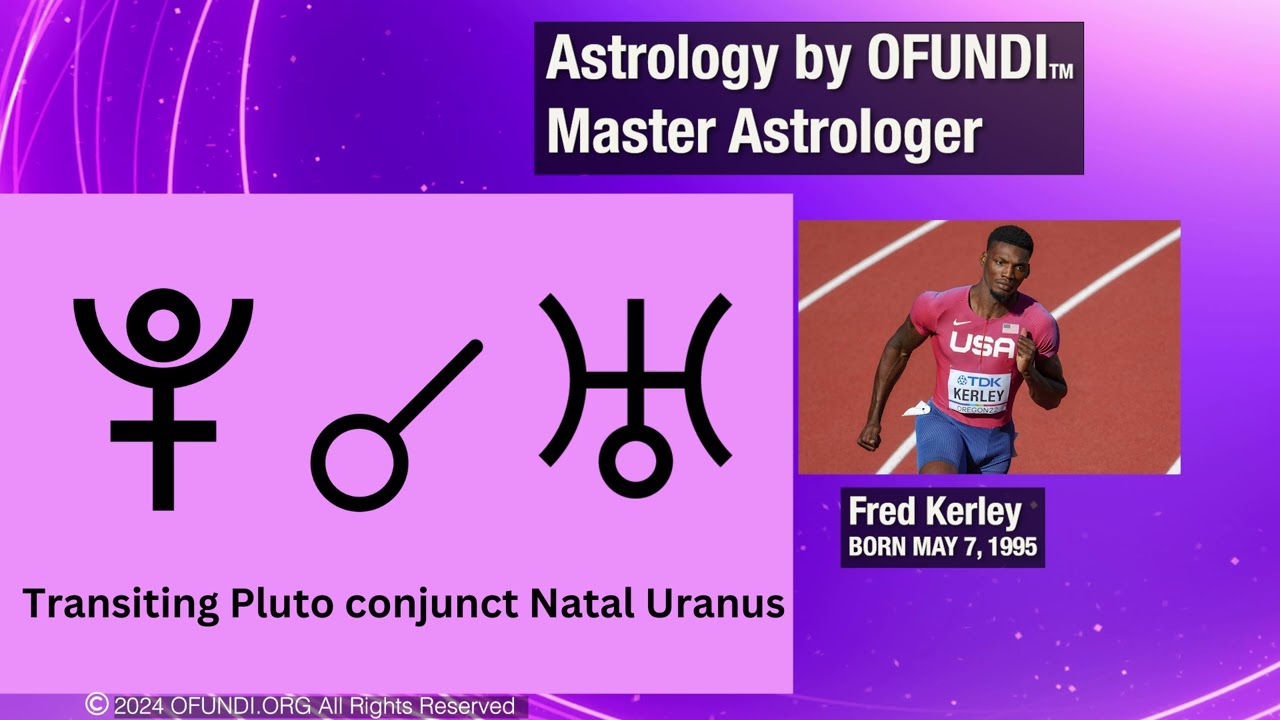 Fred Kerley Sun in Taurus  Moon in Leo 