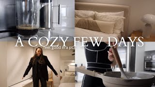 A COZY FEW DAYS: home updates, workout class with friends, work + dinner out (feel good era pt3)